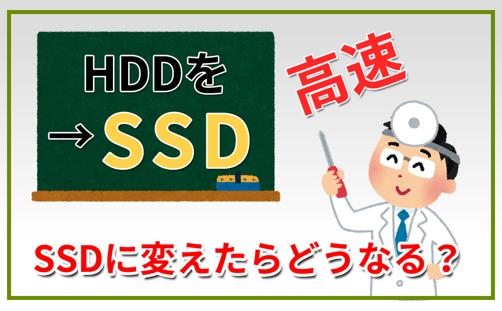 ハードディスクをSSDに換装